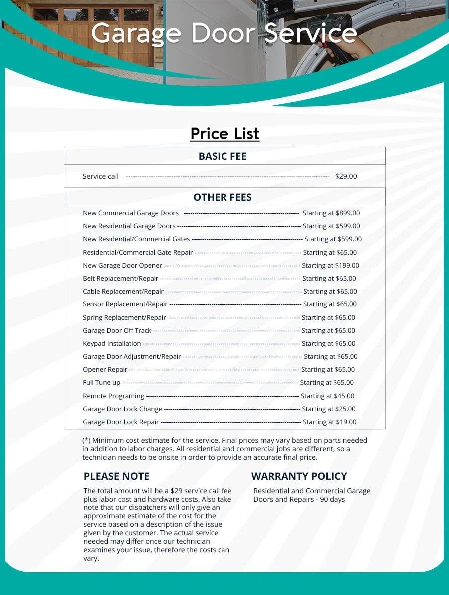 Garage Door Mobile Service Repair Bryn Mawr, PA 610-756-5100